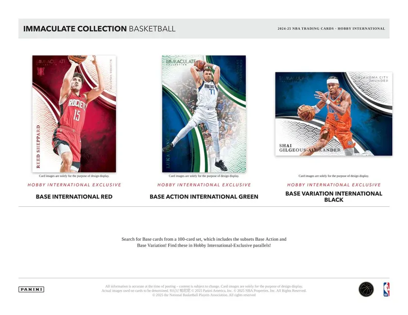 2024/25 Panini Immaculate International Basketball Hobby Box
