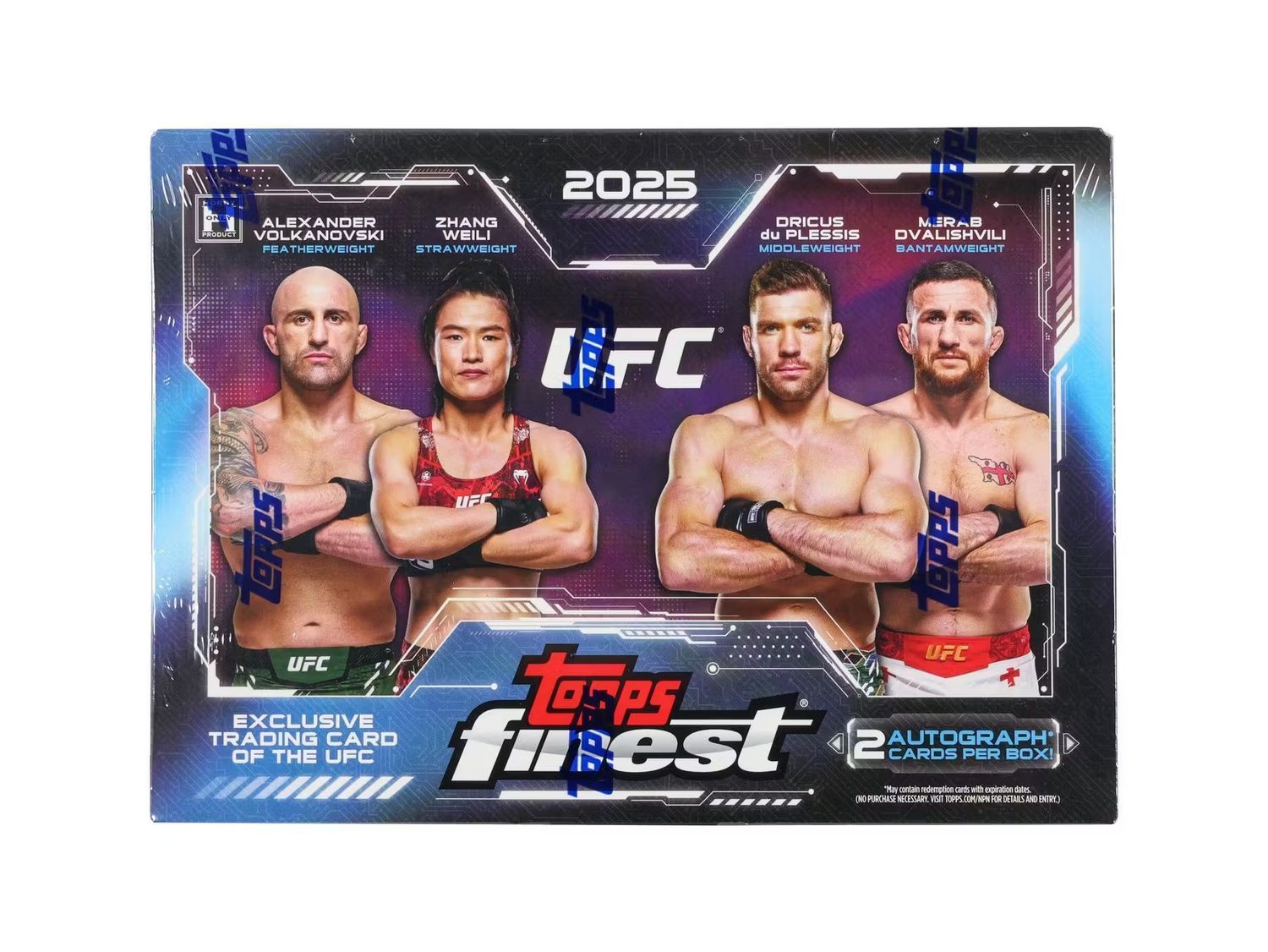 2025 Topps UFC Finest Hobby Box (Coming soon)