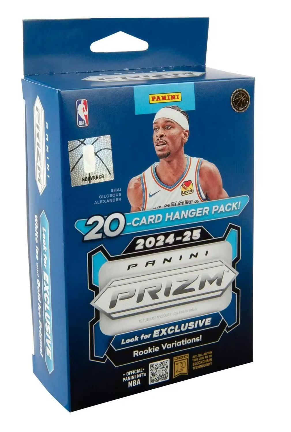 2024/25 Panini Prizm Basketball Hanger Box (White and Gold Ice Prizms)