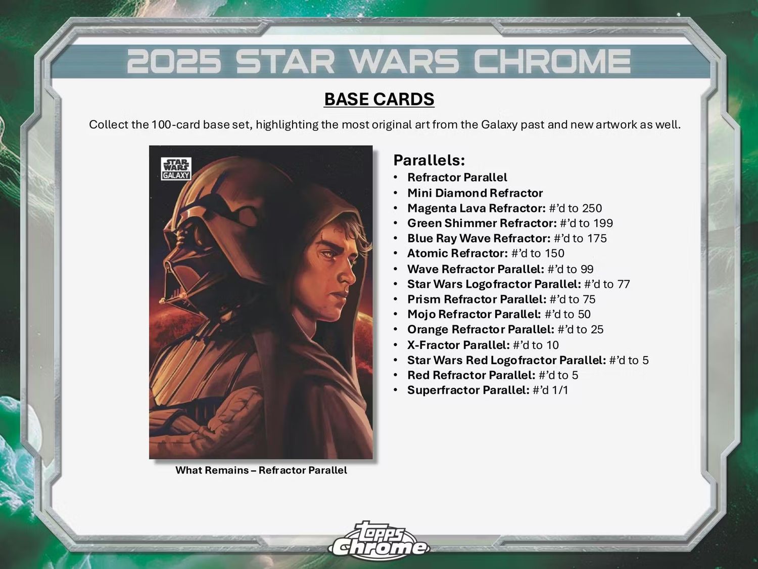 2025 Star Wars Chrome Galaxy Hobby Box