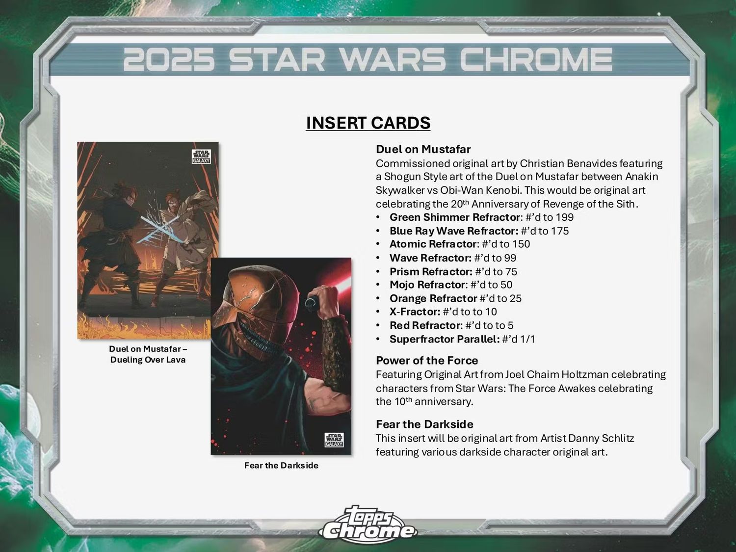 2025 Star Wars Chrome Galaxy Hobby Box