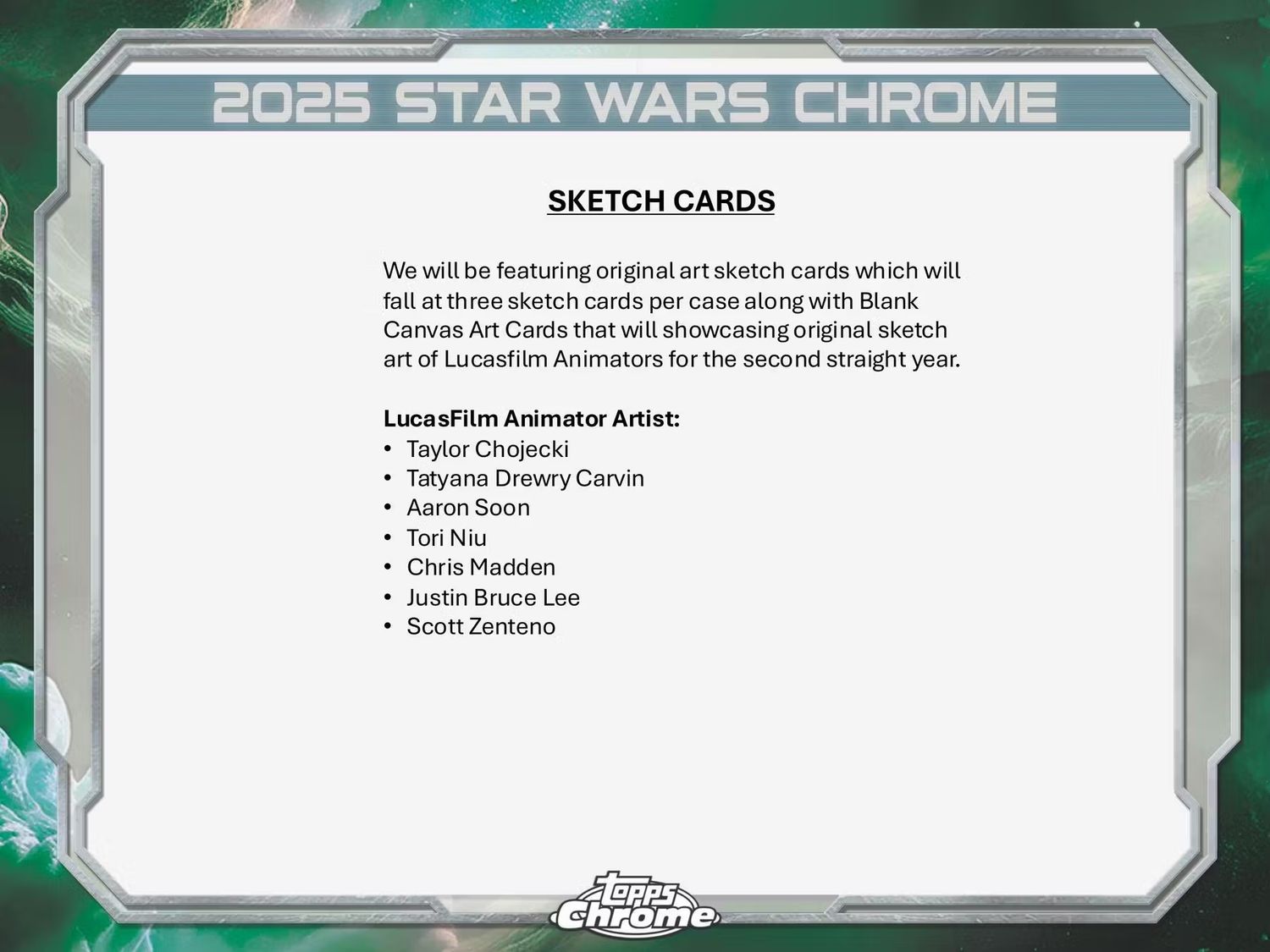 2025 Star Wars Chrome Galaxy Hobby Box