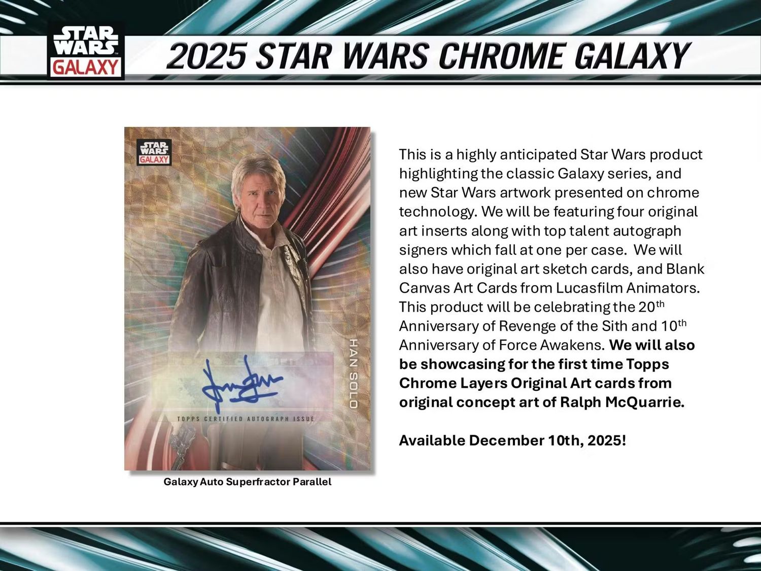 2025 Star Wars Chrome Galaxy Hobby Box