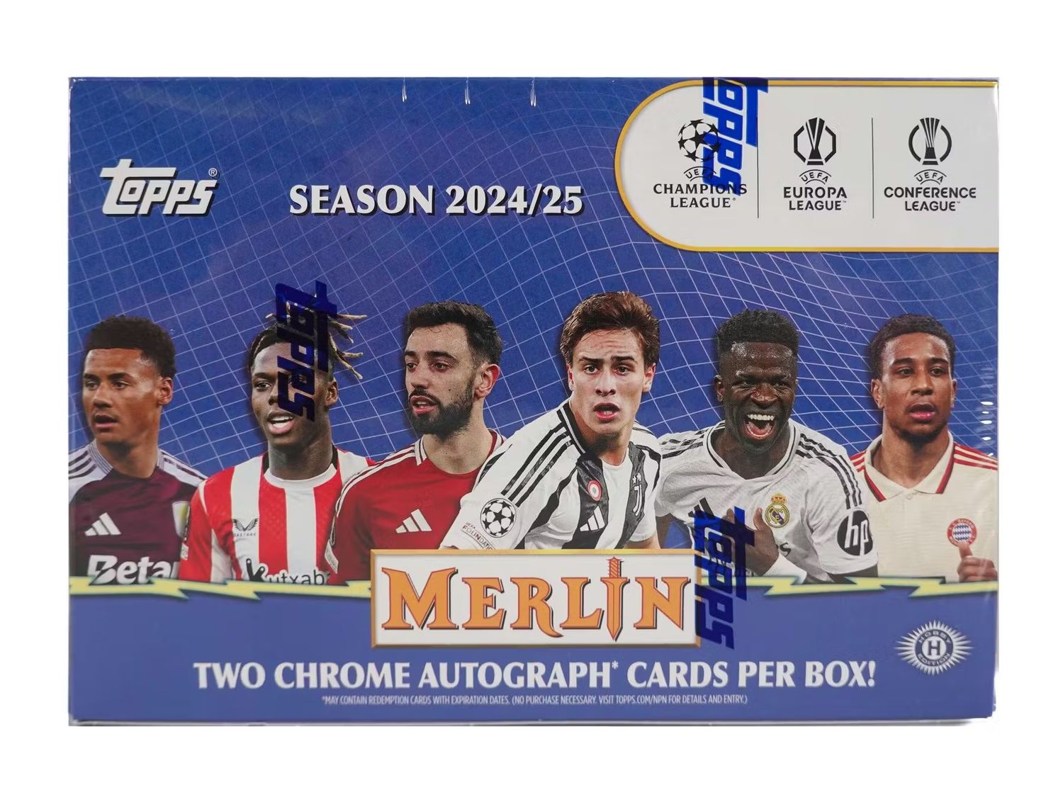 2024/25 Topps Chrome Merlin UEFA Club Competitions Soccer Breaker Delight Box