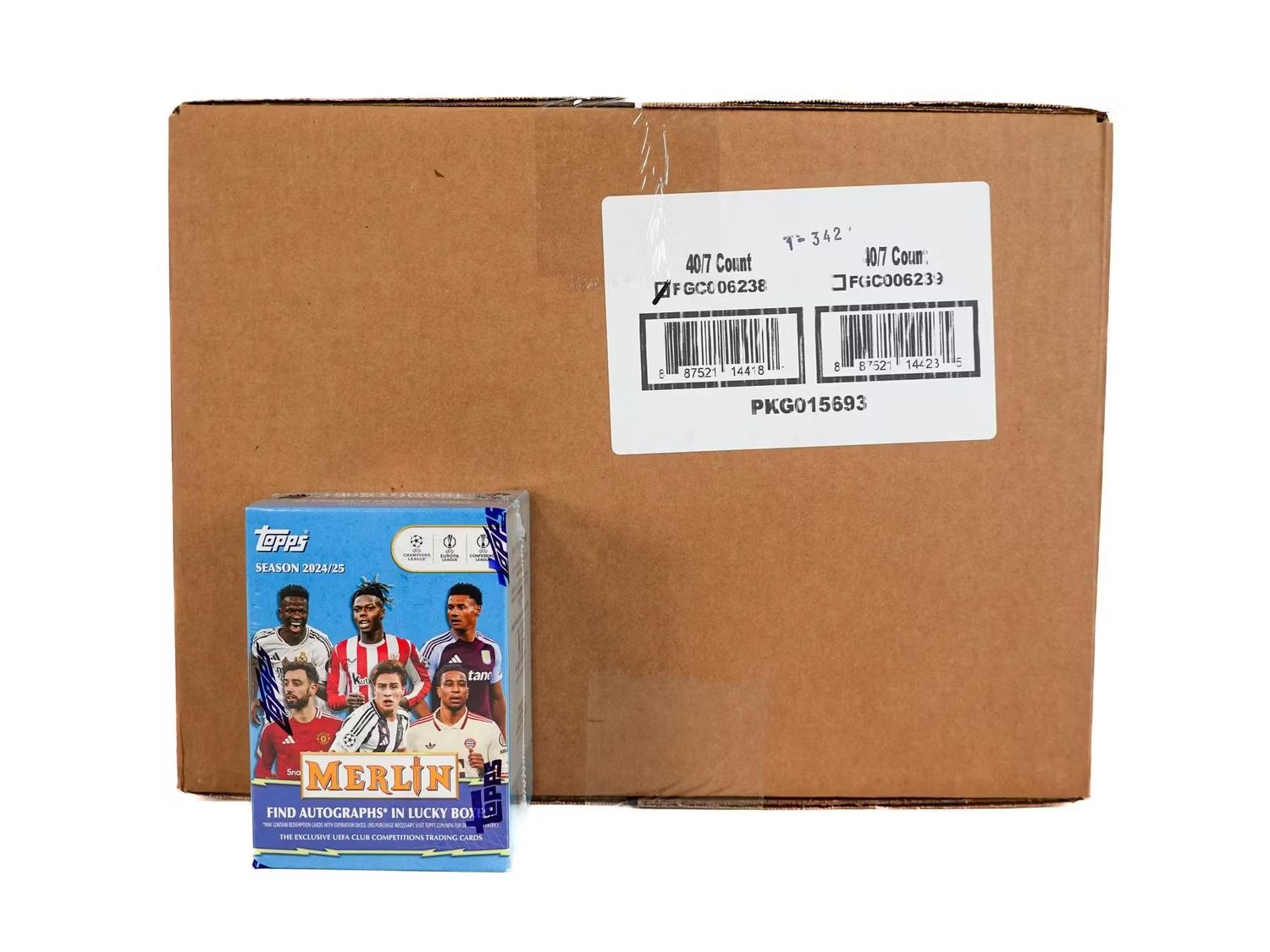 2024/25 Topps Chrome Merlin UEFA Club Competitions Soccer Blaster 40-Box Case