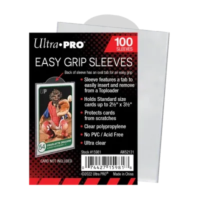 Ultra Pro - 2.5" X 3.5" Easy Grip Card Sleeves (x100)