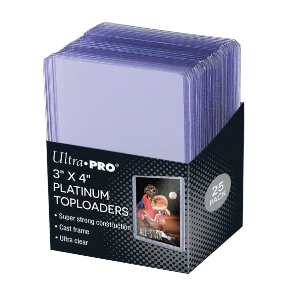 Ultra Pro - 3" x 4" Ultra Clear Platinum Toploaders (x25)