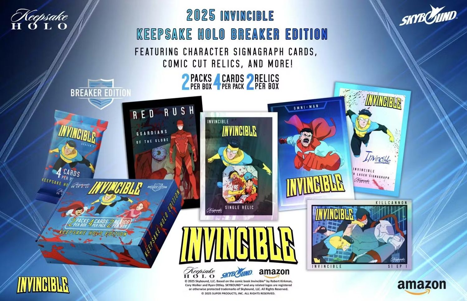 Keepsake Invincible 1st Edition Season 1 Holo Breaker Edition Box