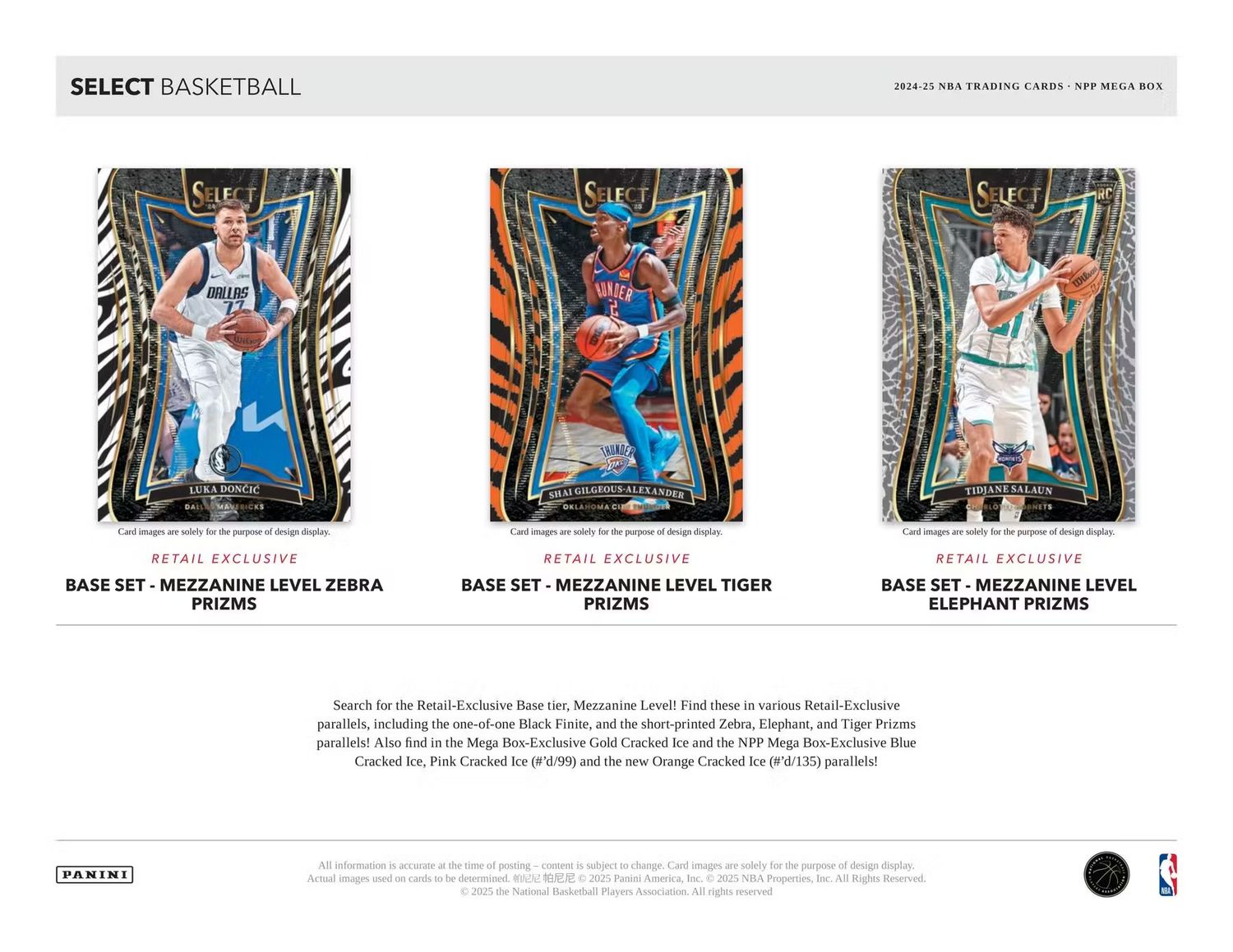 2024/25 Panini Select Basketball Mega Box