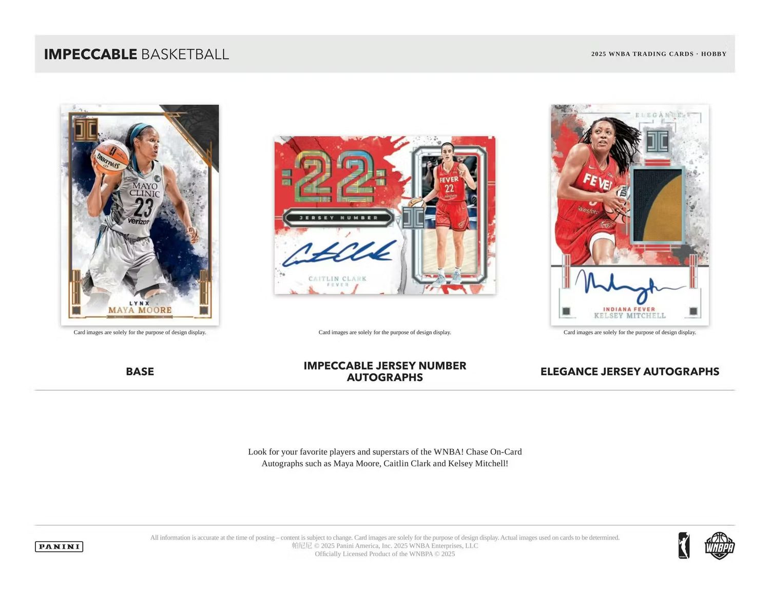 2025 Panini Impeccable WNBA Basketball Hobby Box