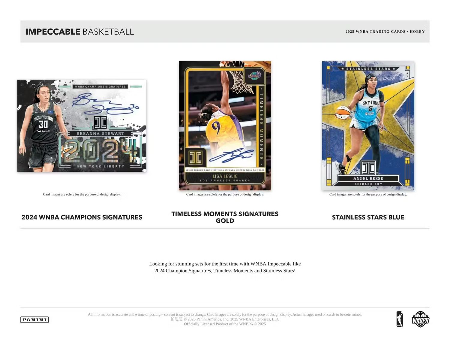 2025 Panini Impeccable WNBA Basketball Hobby Box