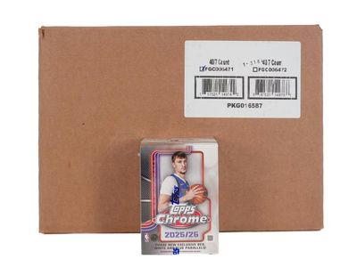 2025/26 Topps Chrome Basketball - Case of 40 Blaster Boxes