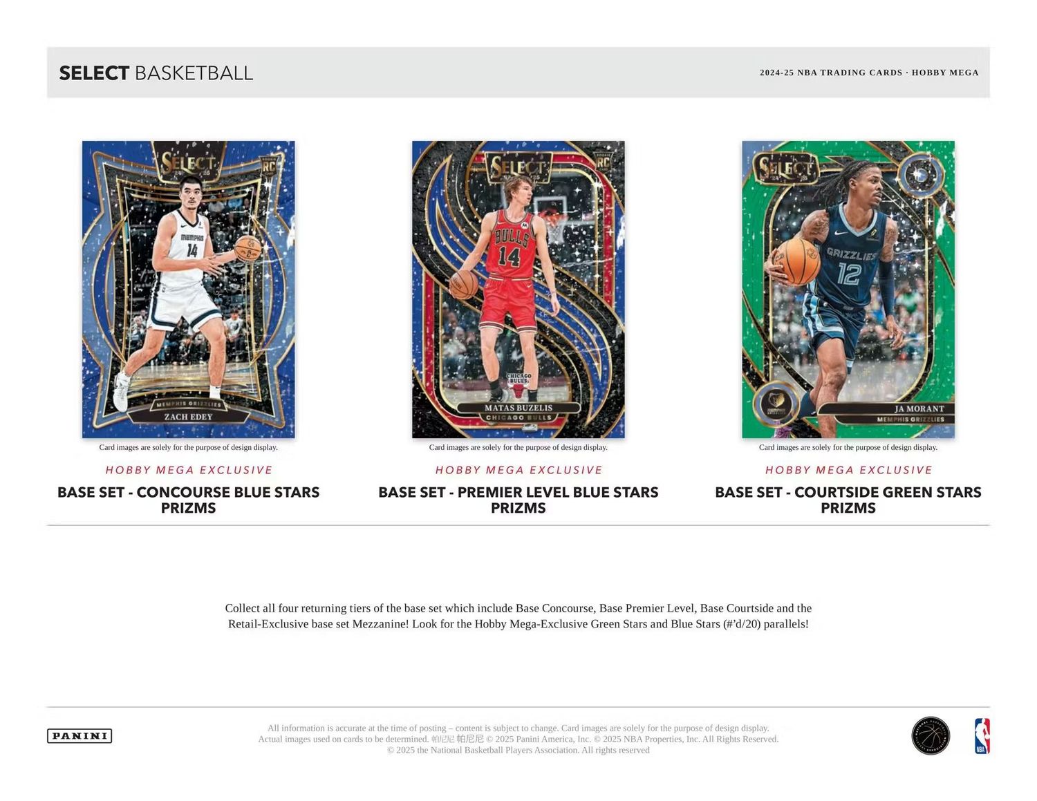 2024/25 Panini Select Basketball Hobby Mega Pack