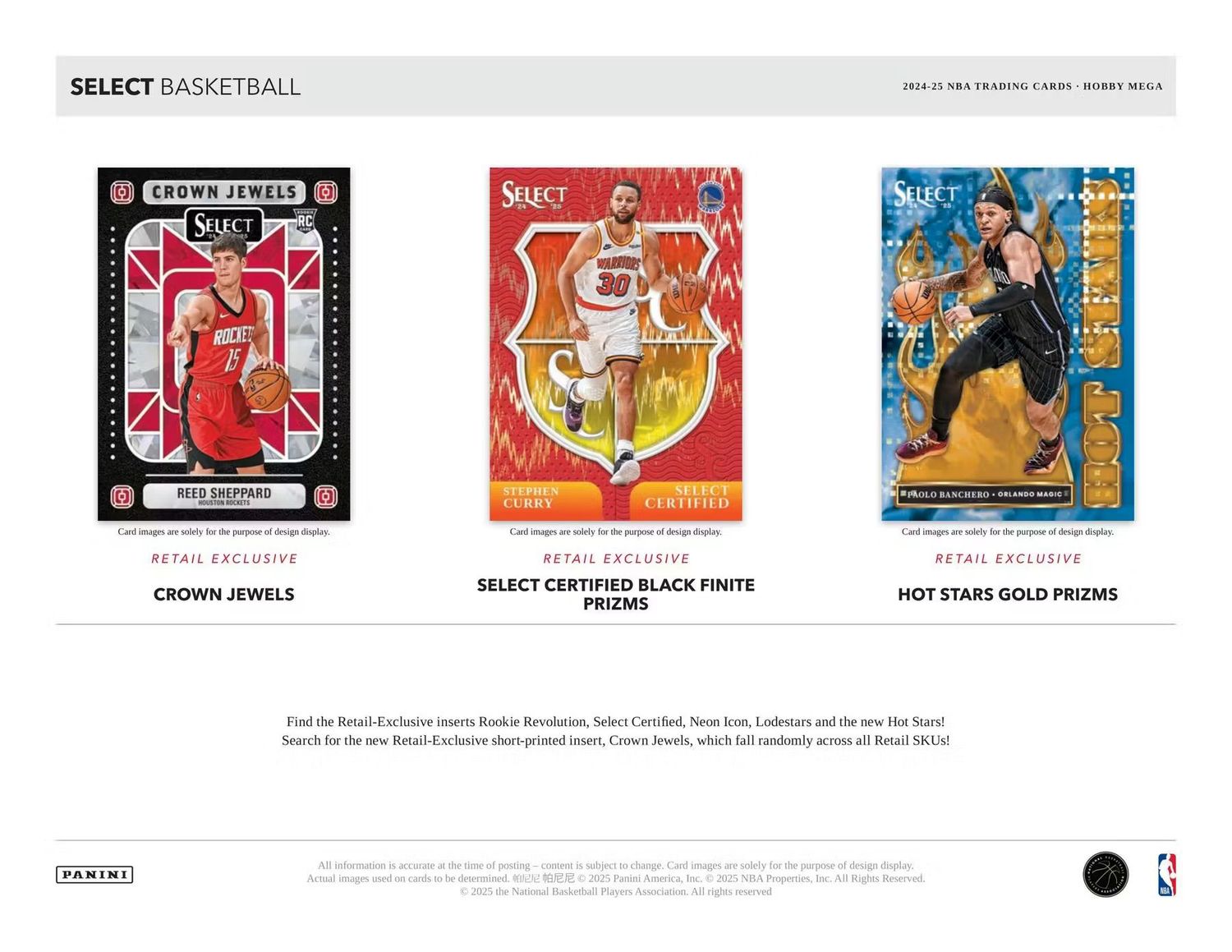 2024/25 Panini Select Basketball Hobby Mega Pack
