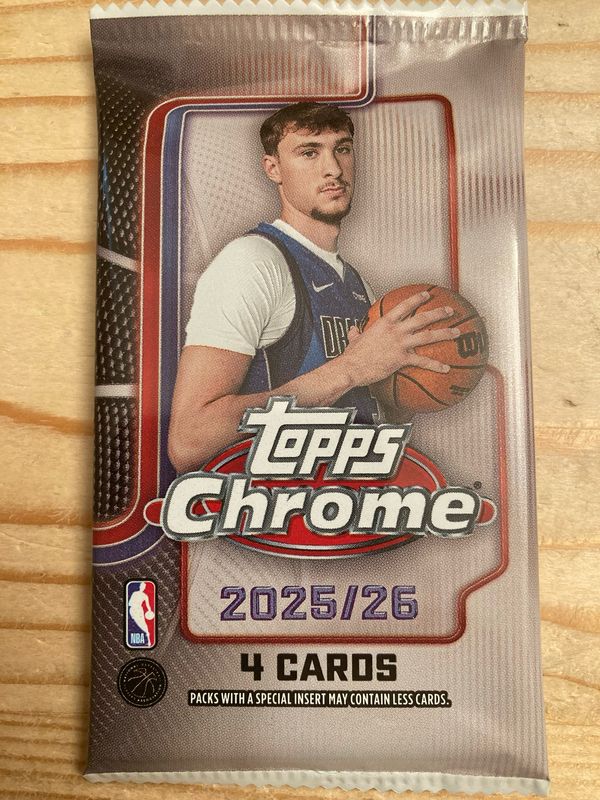2025/26 Topps Chrome Basketball Blaster Pack