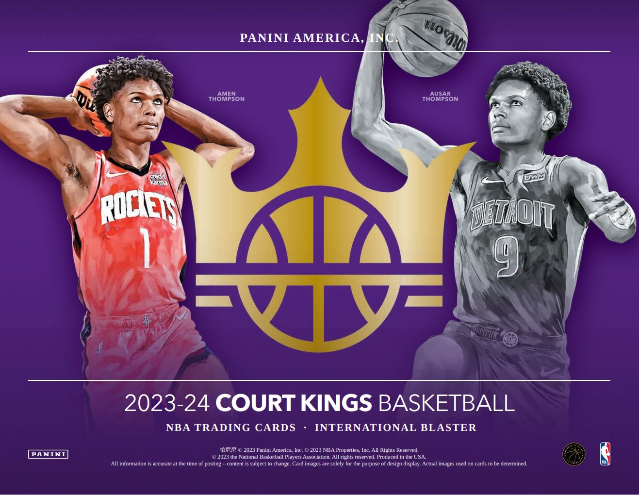 2023/24 Panini Court Kings Basketball International Blaster Box
