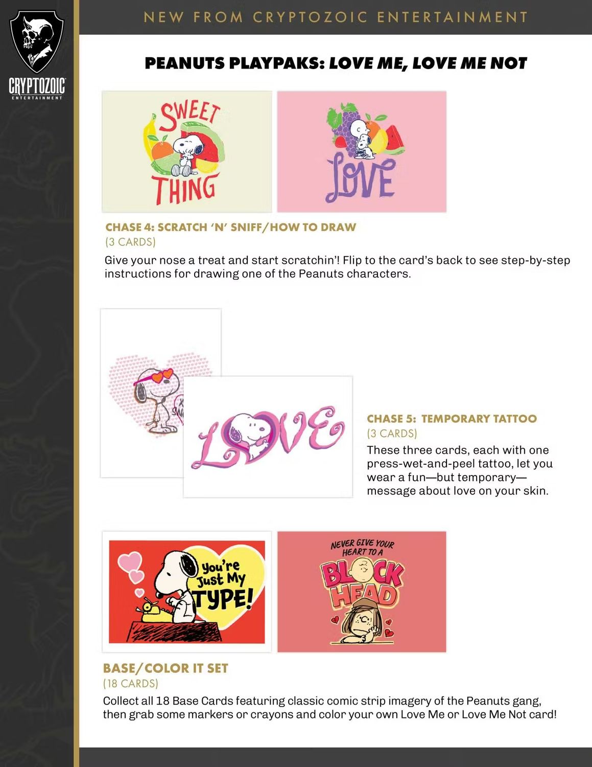 Peanuts Playpaks: Love Me, Love Me Not Blaster Box (Cryptozoic 2026)