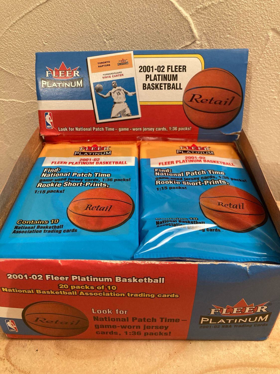 2001/02 Fleer Platinum NBA Basketball Retail Pack