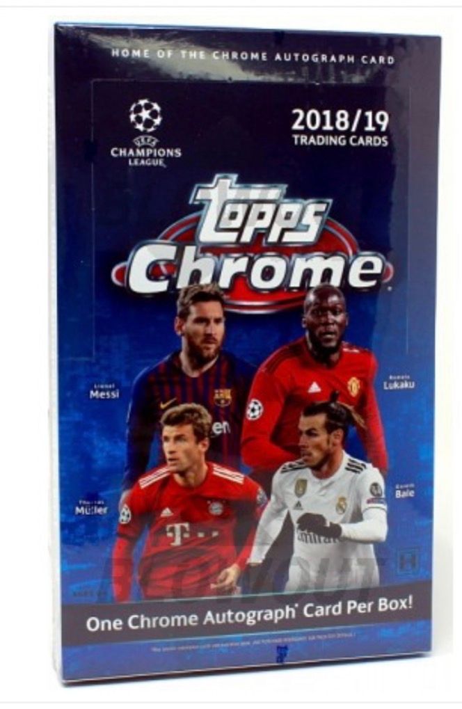 2018/19 Topps UEFA Champions League Chrome Soccer Hobby Box