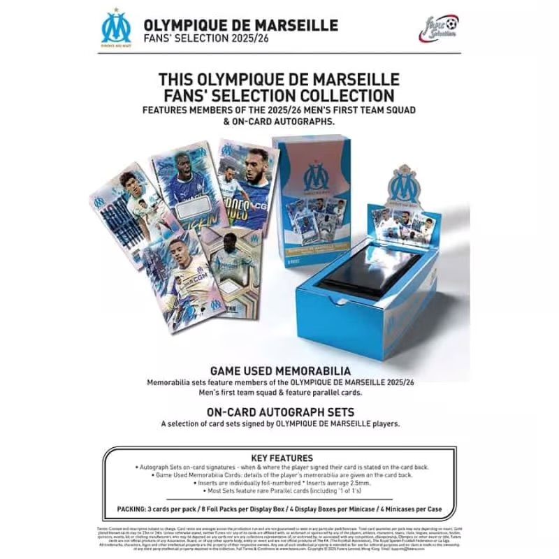 Futera - Olympique de Marseille Fans' Selection 2025/26 - Hobby Box
