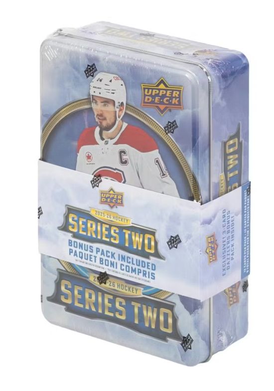 2025/26 Upper Deck Series 2 Hockey Tin Box