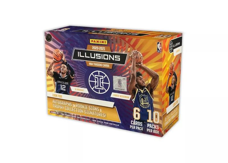 2020/21 Panini Illusions Basketball Mega Box (Sapphire and Yellow Parallels)