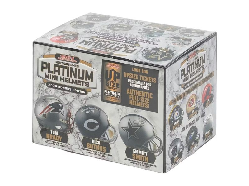 2026 TriStar Autographed Platinum Football Mini Helmets Honors Edition Hobby Box