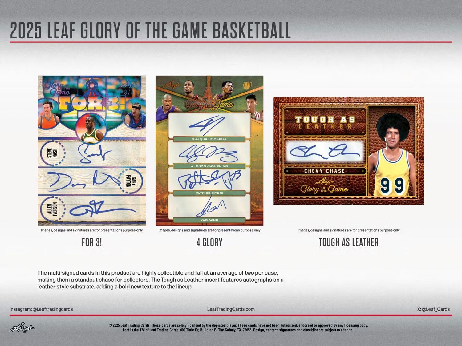 2025 Leaf Glory of the Game Basketball Hobby Box (Coming soon)