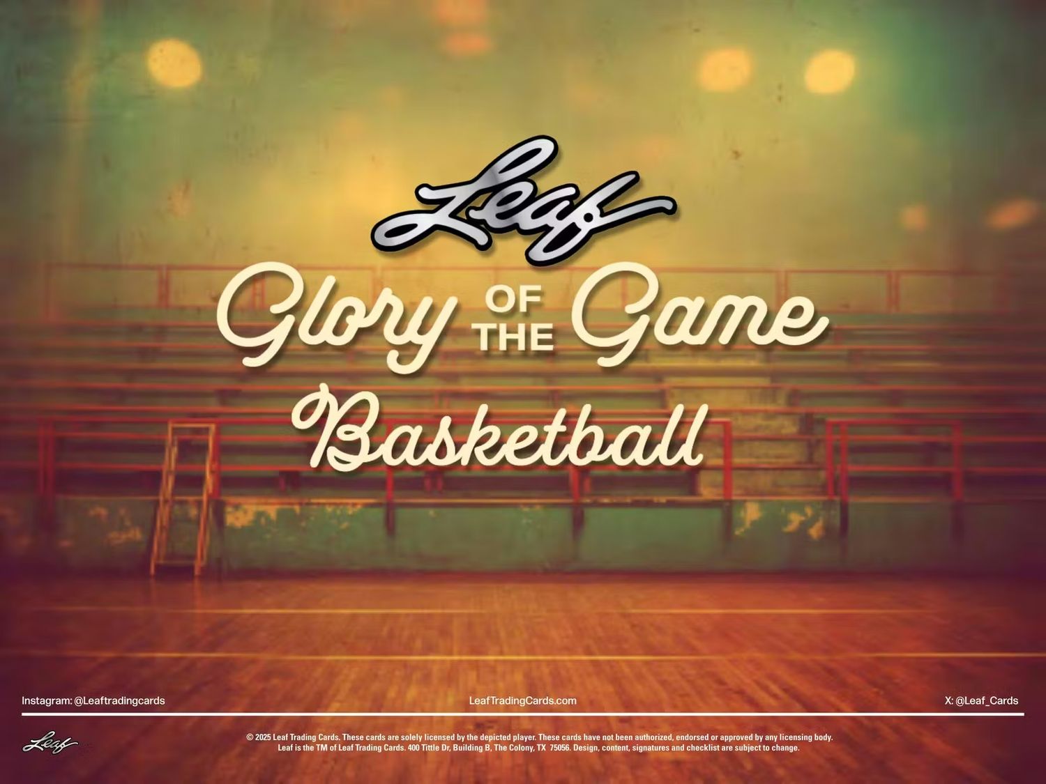 2025 Leaf Glory of the Game Basketball Hobby Box (Coming soon)