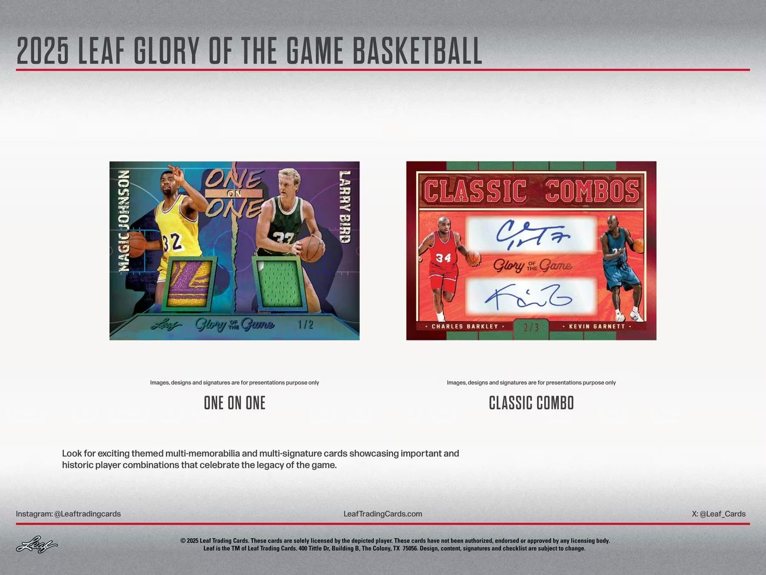 2025 Leaf Glory of the Game Basketball Hobby Box (Coming soon)