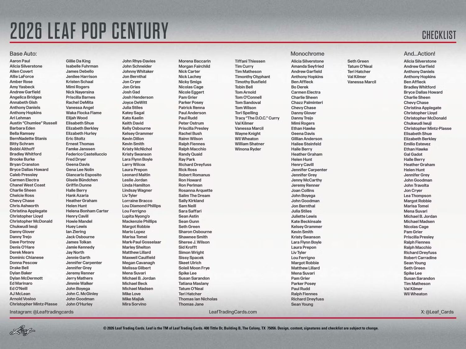 2026 Leaf Metal Pop Century Hobby Box (Coming soon)