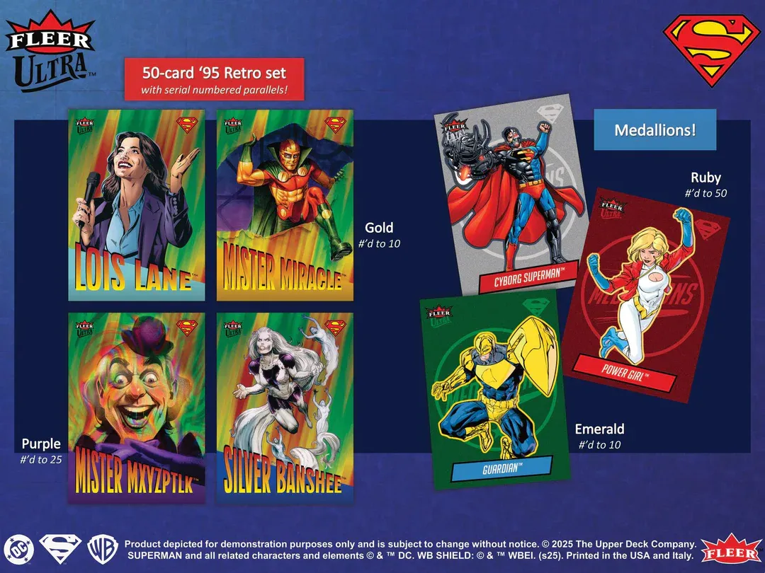 2025 Upper Deck Fleer Ultra Superman Hobby (in transit)