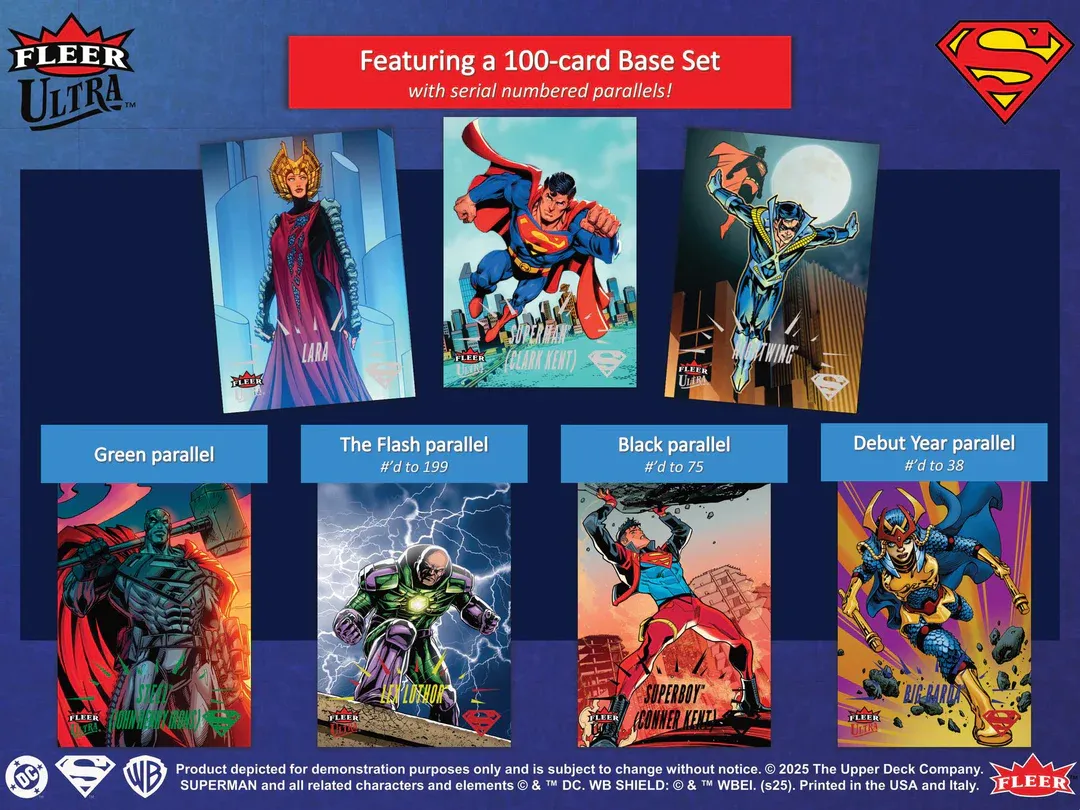 2025 Upper Deck Fleer Ultra Superman Hobby (in transit)