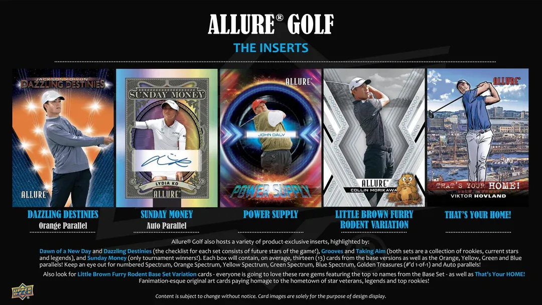 2026 Upper Deck Allure Golf Hobby