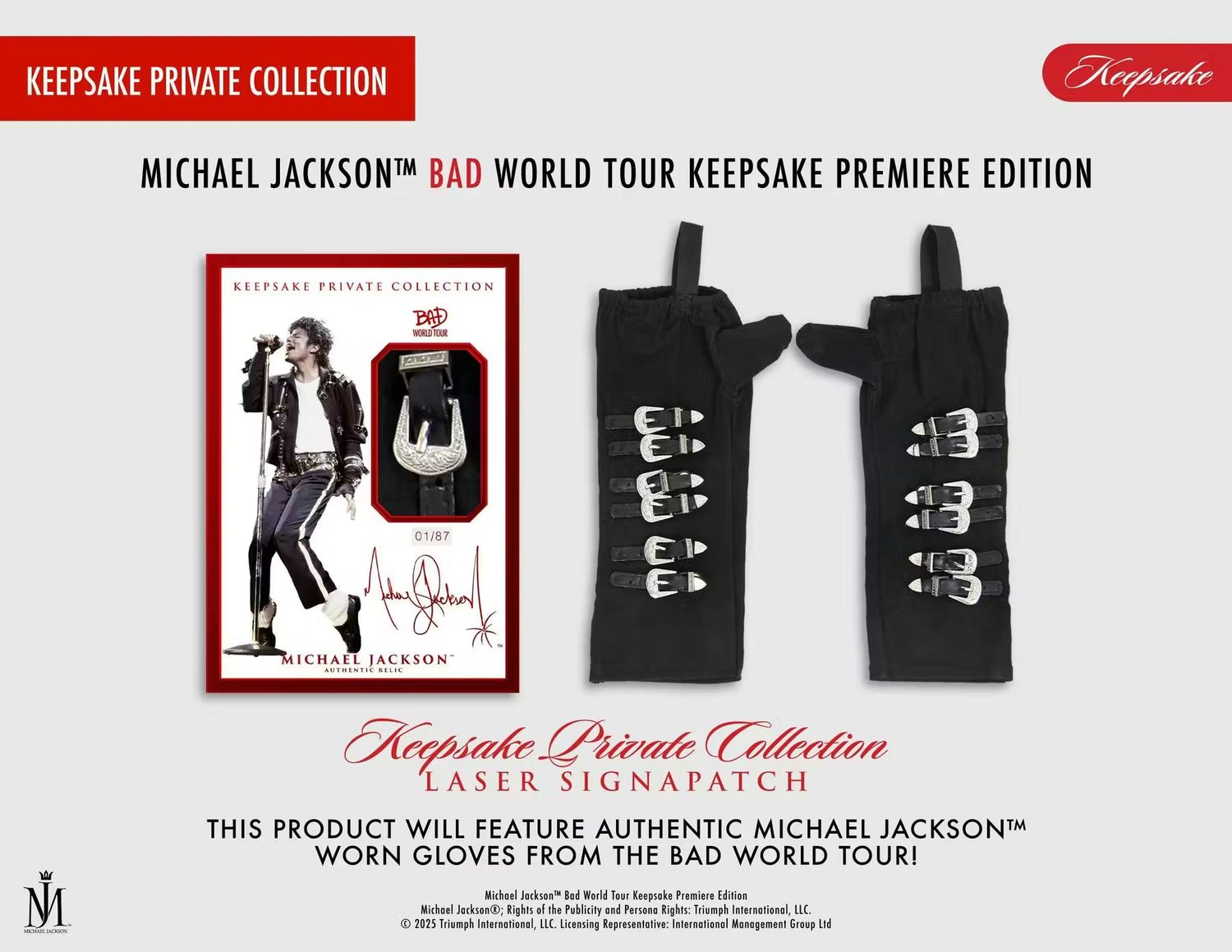 2025 Michael Jackson Bad World Tour Keepsake Premiere Edition Hobby Box (Coming soon)