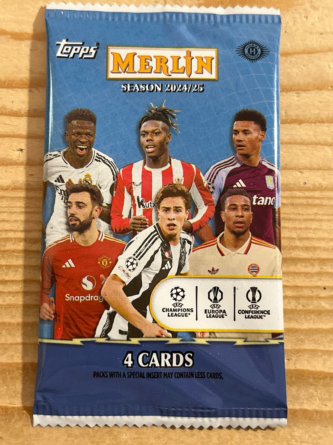 2024/25 Topps Chrome Merlin UEFA Club Competitions Soccer Hobby Pack