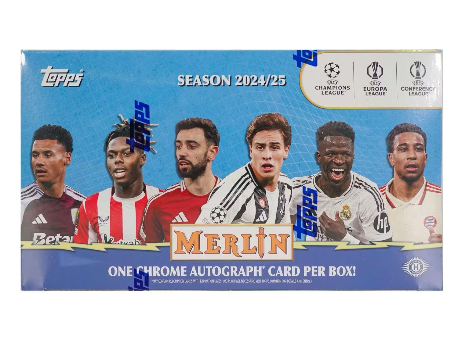 2024/25 Topps Chrome Merlin UEFA Club Competitions Soccer Hobby Pack