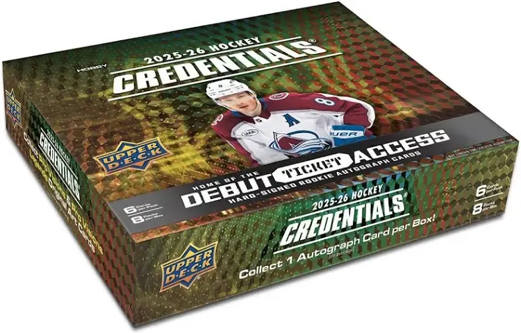 2025/26 Upper Deck Credentials Hockey Hobby Box (coming soon)