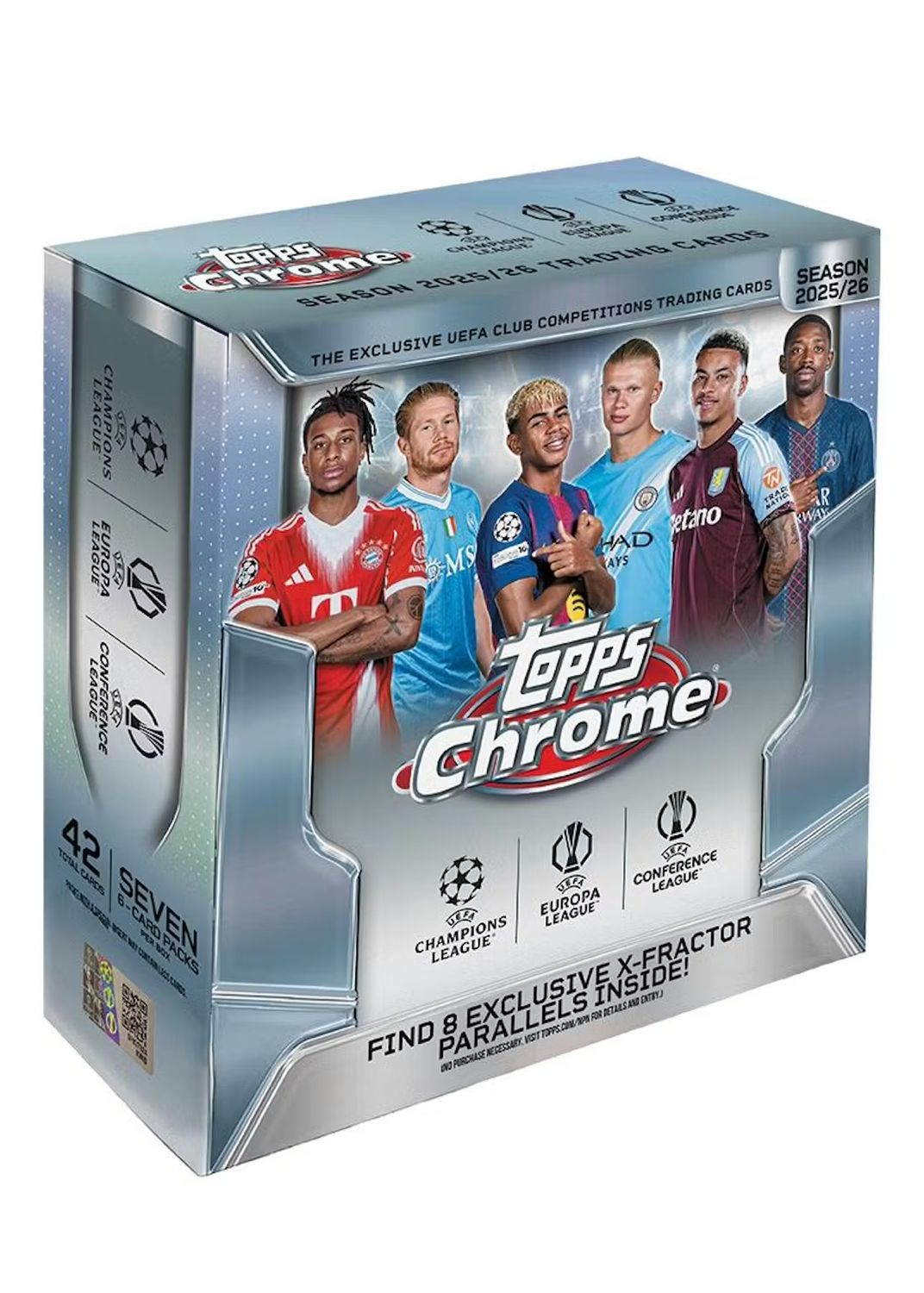2025/26 Topps Chrome UEFA Club Competitions Soccer Mega Box (In transit)