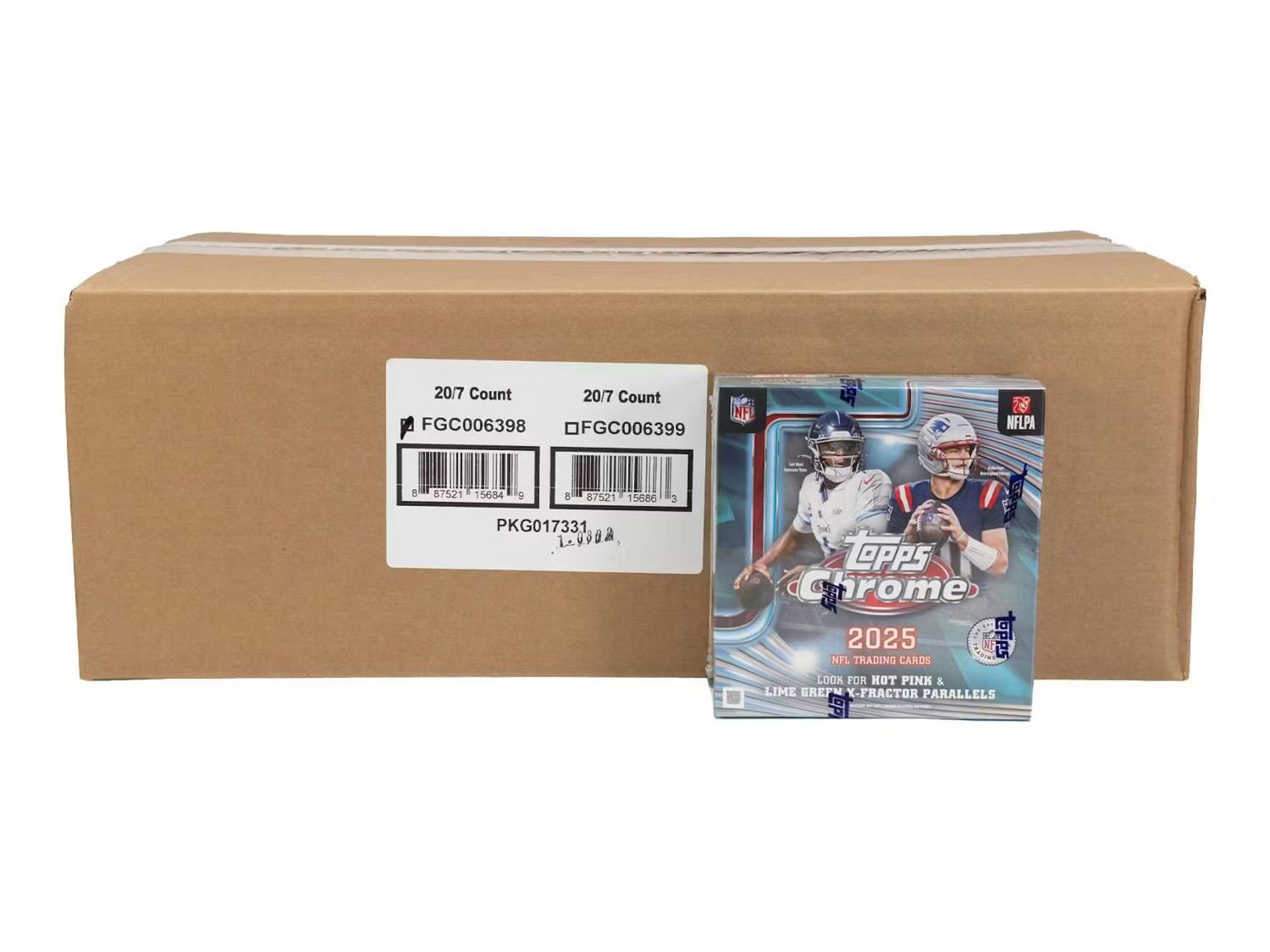 2025 Topps Chrome Football Mega 20-Box Case