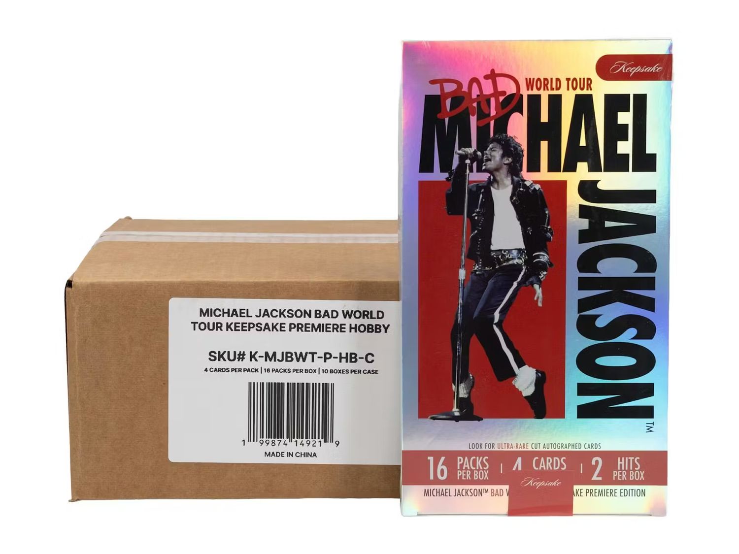 2025 Michael Jackson Bad World Tour Keepsake Premiere Edition Hobby 10-Box Case