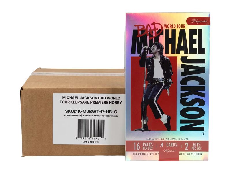 2025 Michael Jackson Bad World Tour Keepsake Premiere Edition Hobby 10-Box Case