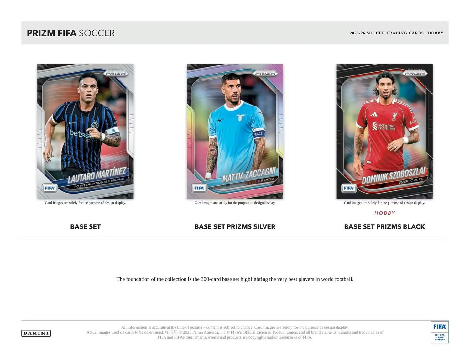 2025/26 Panini Prizm FIFA Soccer Hobby Box (Coming soon)
