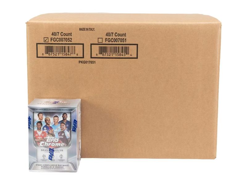2025/26 Topps Chrome UEFA Club Competitions Soccer Blaster Box