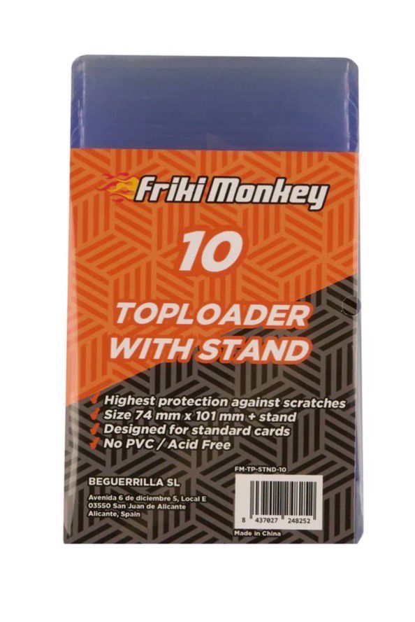 FrikiMonkey - Toploader with Integrated Stand for TCG Cards