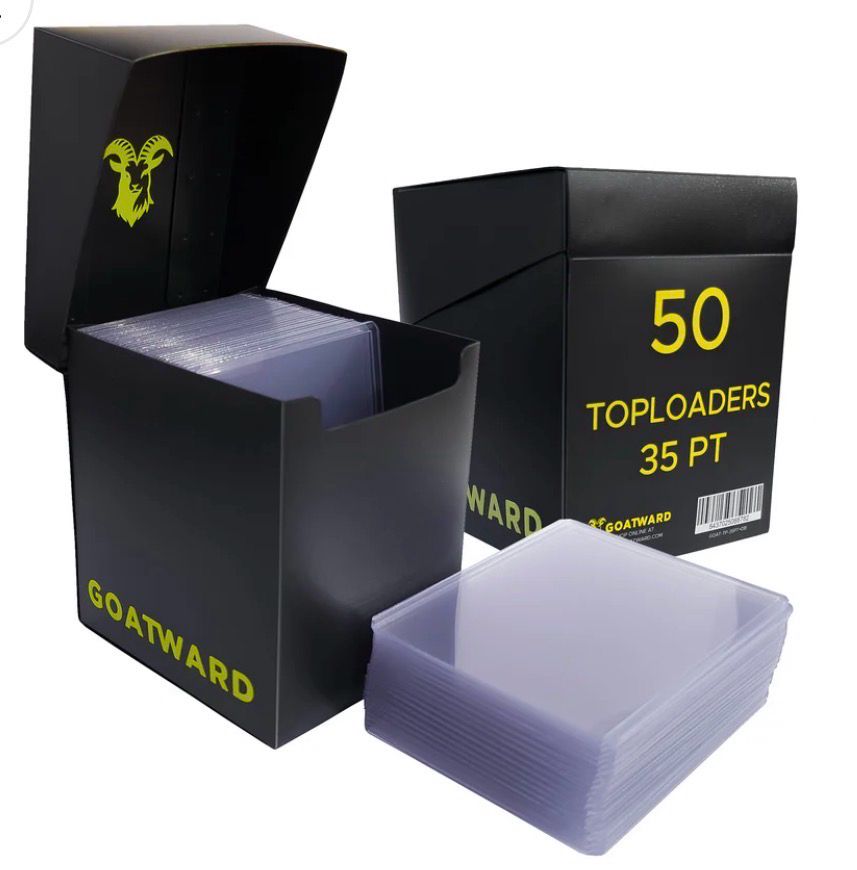 Goatward - Toploaders 35 PT Pack of 50 with Black Deck Box