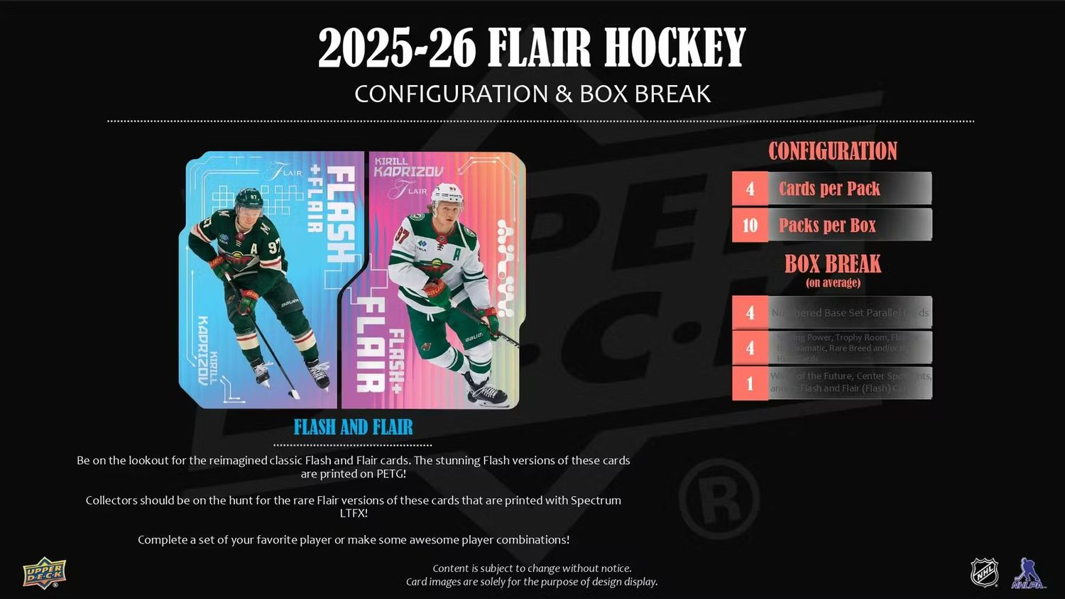 2025/26 Upper Deck Flair Hockey Hobby 10-Box Case