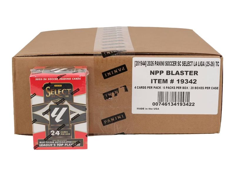 2025/26 Panini Select La Liga Soccer Blaster 20-Box Case (coming soon)