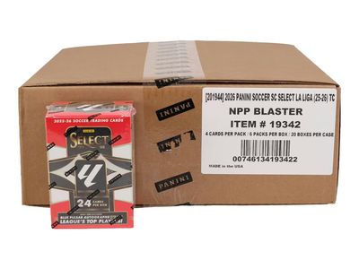 2025/26 Panini Select La Liga Soccer Blaster 20-Box Case (coming soon)