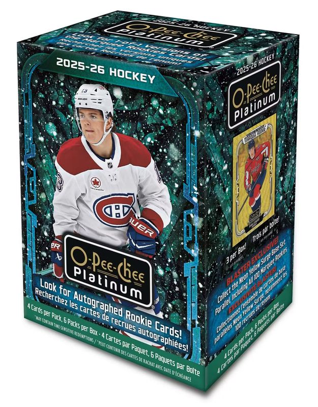 2025/26 Upper Deck O-Pee-Chee Platinum Hockey Blaster Box (Coming soon)